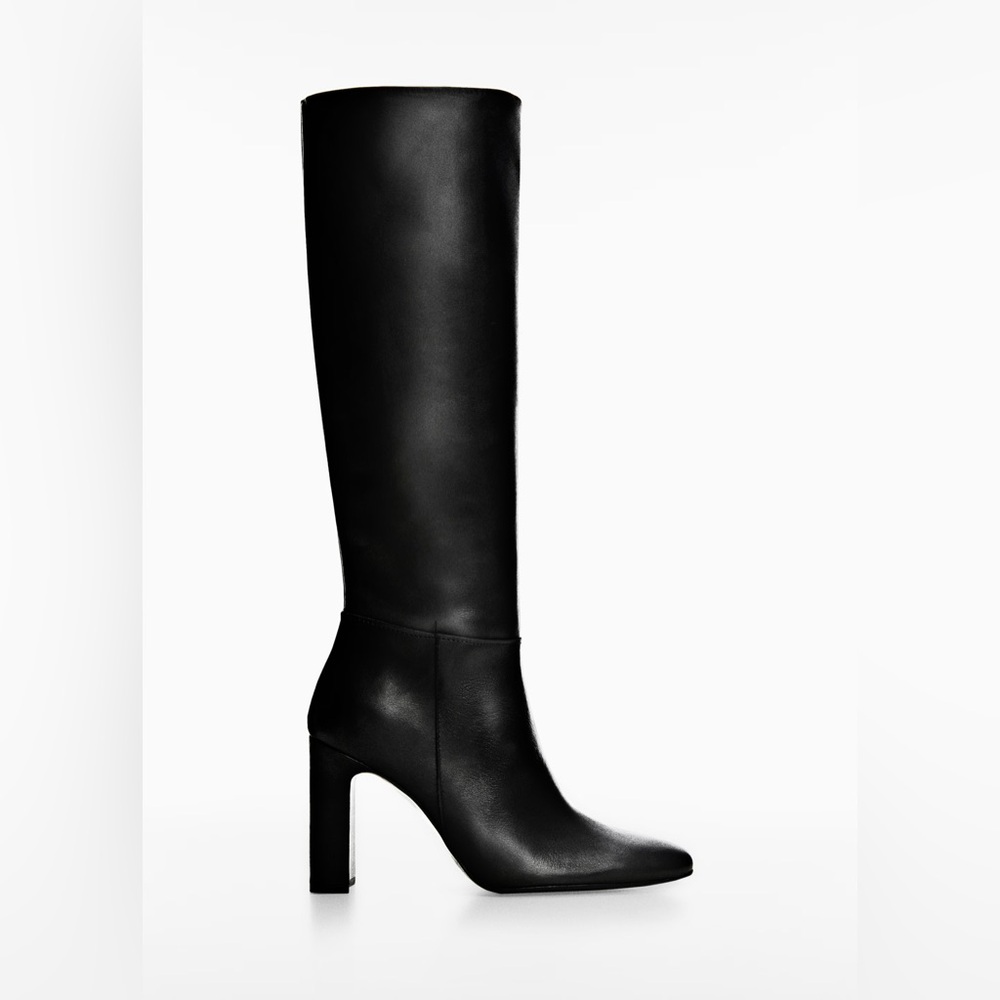 Elegant Black Knee-High Women's Boots